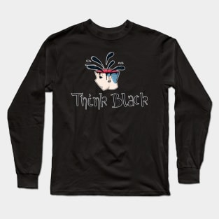 Think Black Graffiti Design Long Sleeve T-Shirt